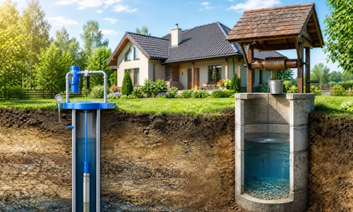 Автономное водоснабжение загородного дома Крымск: скважина или колодец 